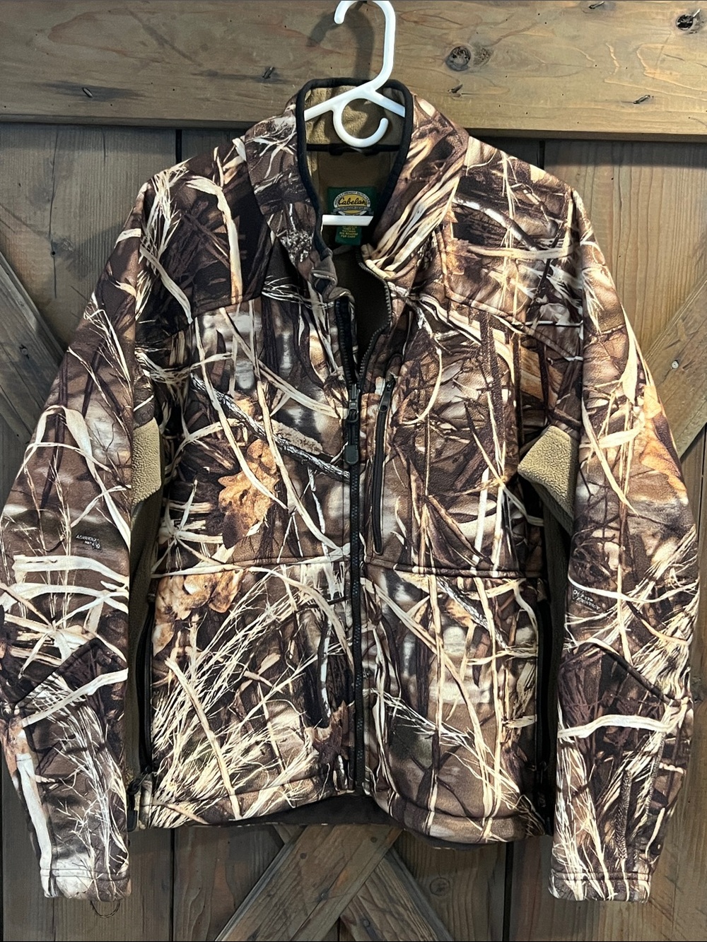 Cabela’s Advantage Max 4 HD Fleece Lined Duck Blind Hunting Coat ~ Men’s L